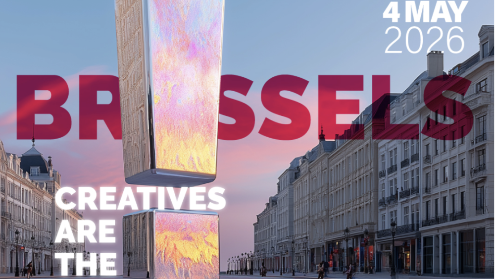 Image of Brussels promoting an event on 4 May